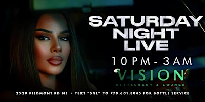 SATURDAY NIGHT LIVE @VISION LOUNGE