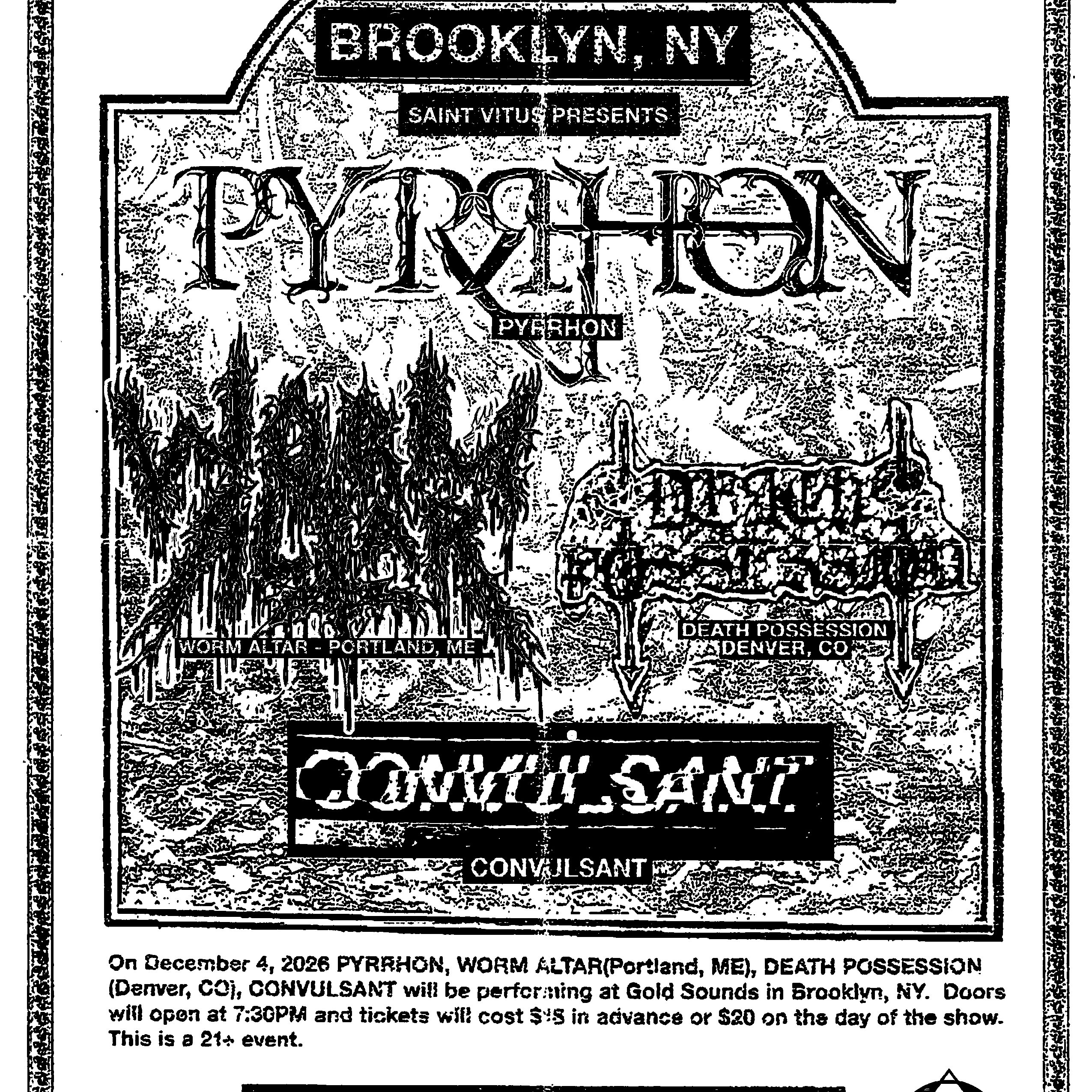 Pyrrhon, Worm Altar, Death Posession, Convulsant