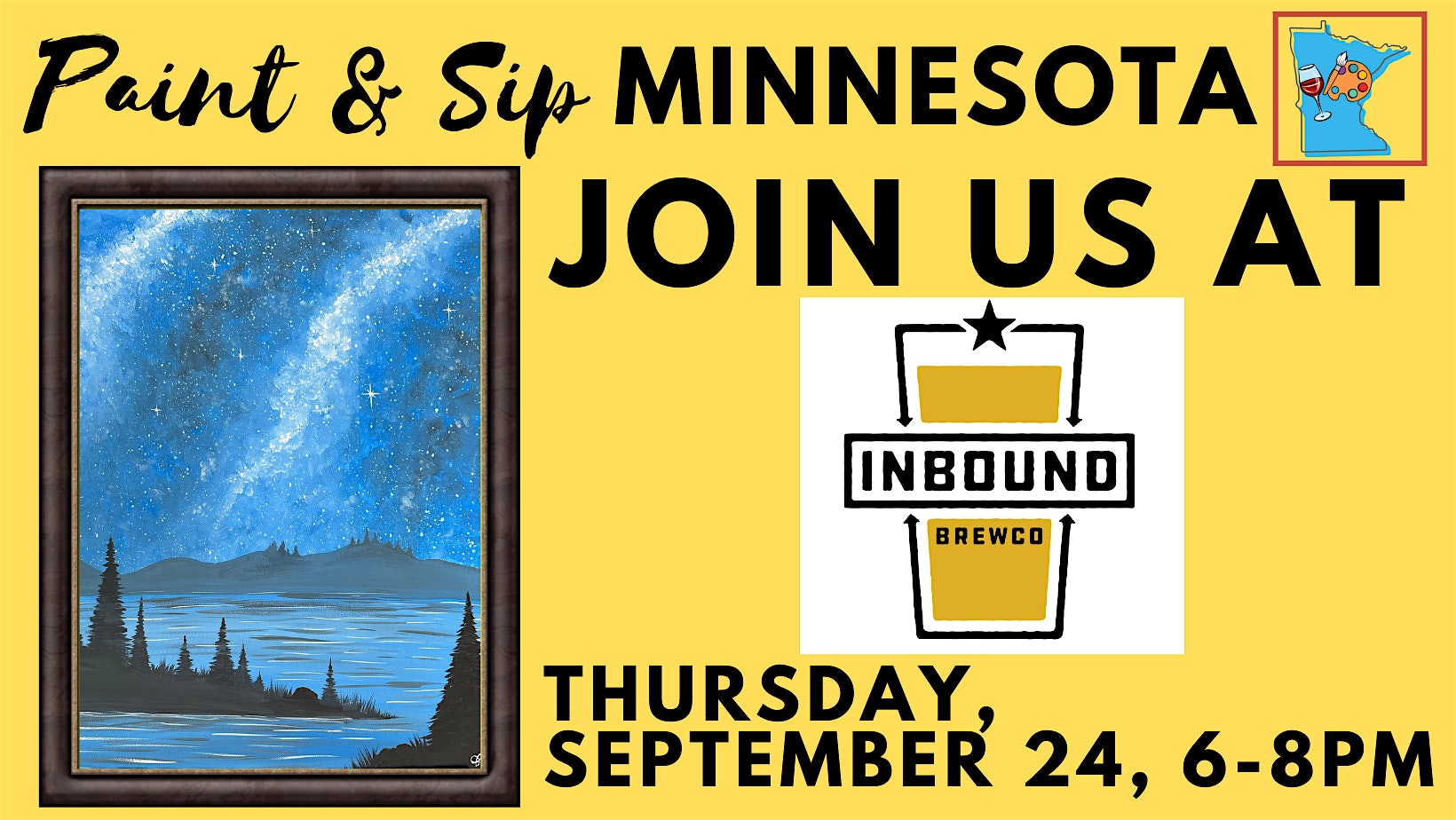 September 24 Paint & Sip at Inbound BrewCo