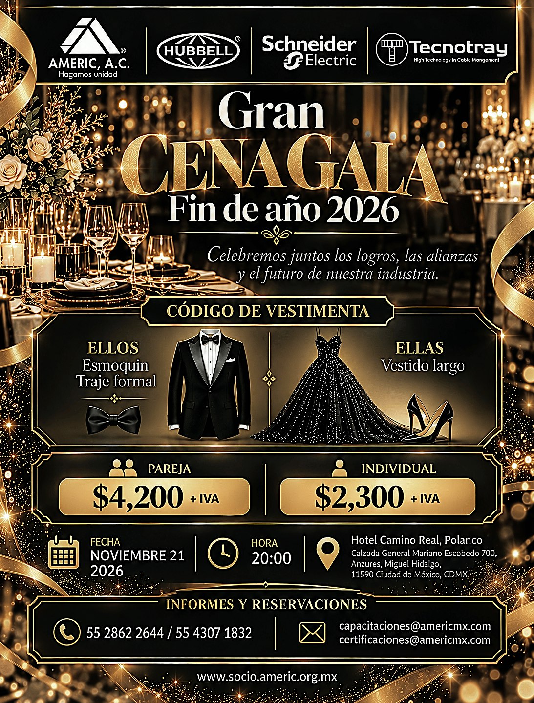 " AMERIC Gran Cena Gala de Fin de Año 2026  "