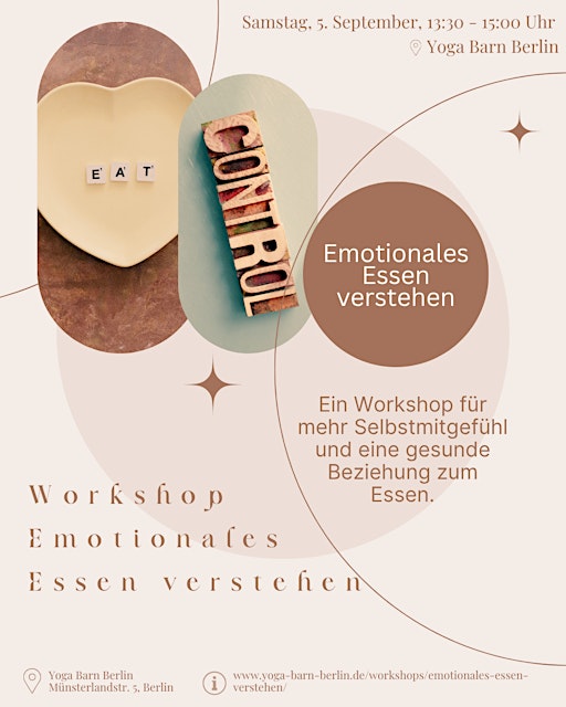 Emotionales Essen verstehen — Workshop im Yoga Barn Studio Berlin
