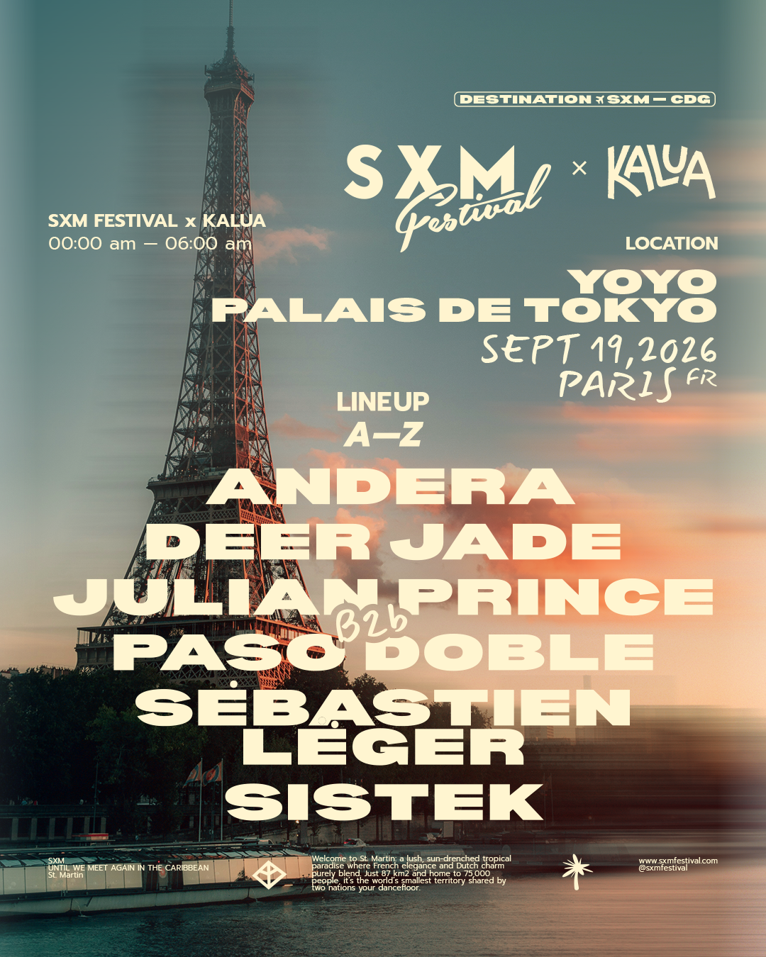 SXM Festival X Kalua - YOYO, PALAIS DE TOKYO