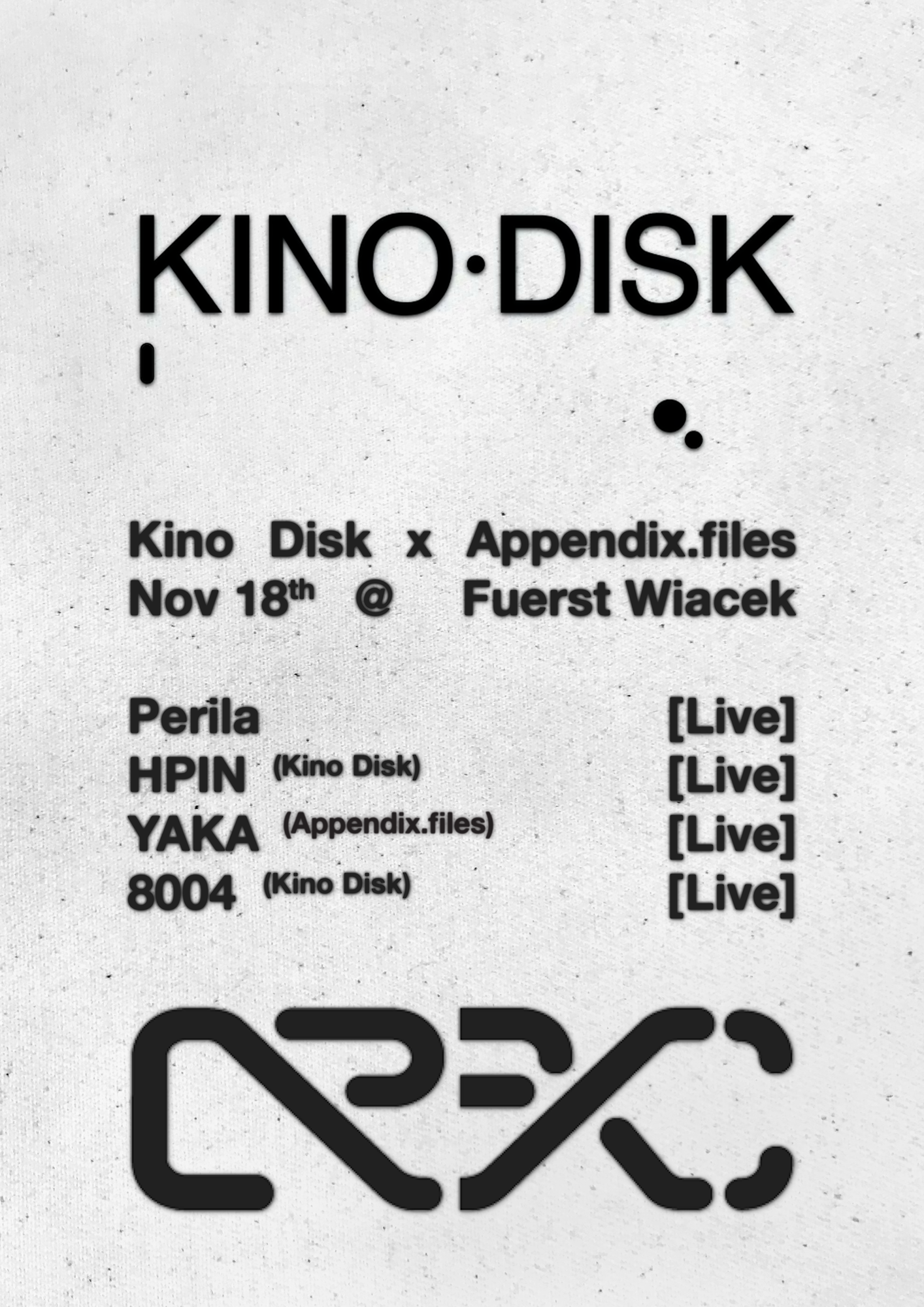 Kino Disk x Appendix.files