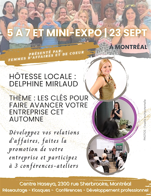 MONTRÉAL 5 à 7 : réseautage, mini-expo et conférences interactives