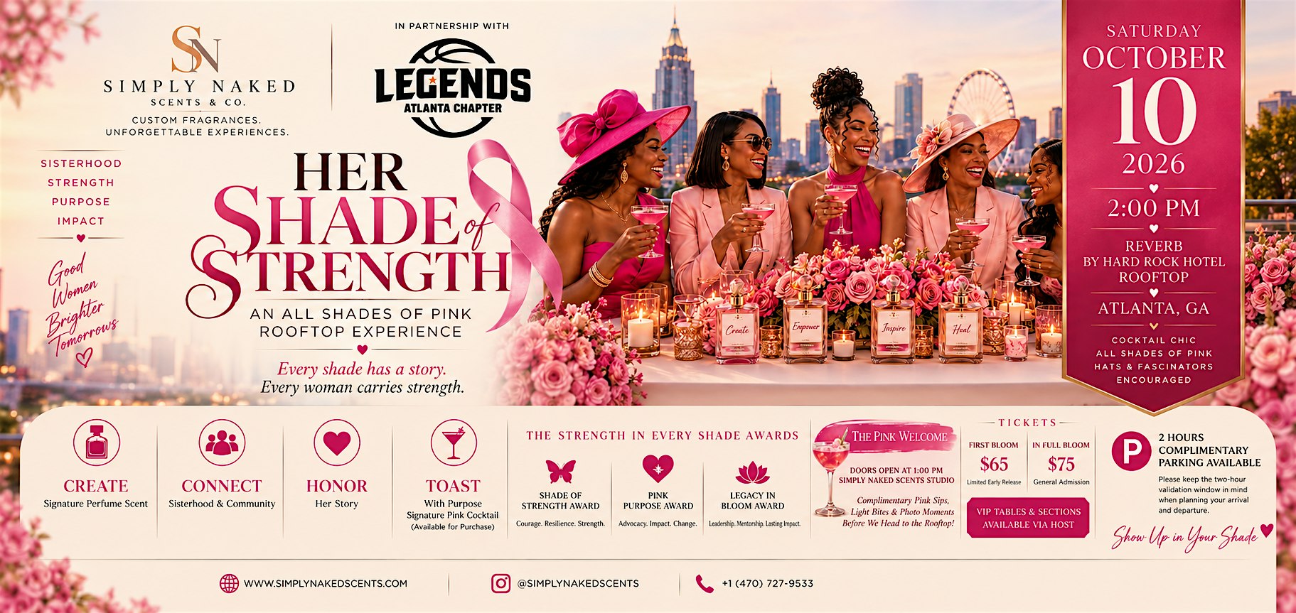 Her Shade of Strength: An All Shades of Pink Rooftop Experience