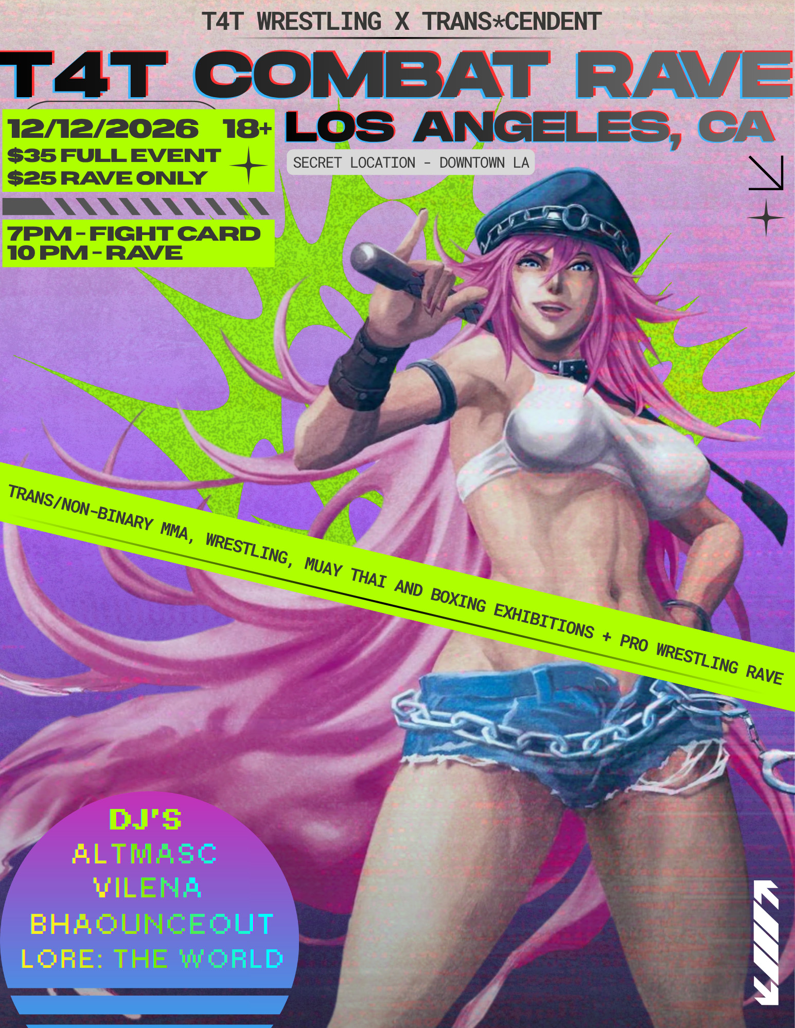 T4T WRESTLING X Trans*cendent Present: T4T Combat Rave