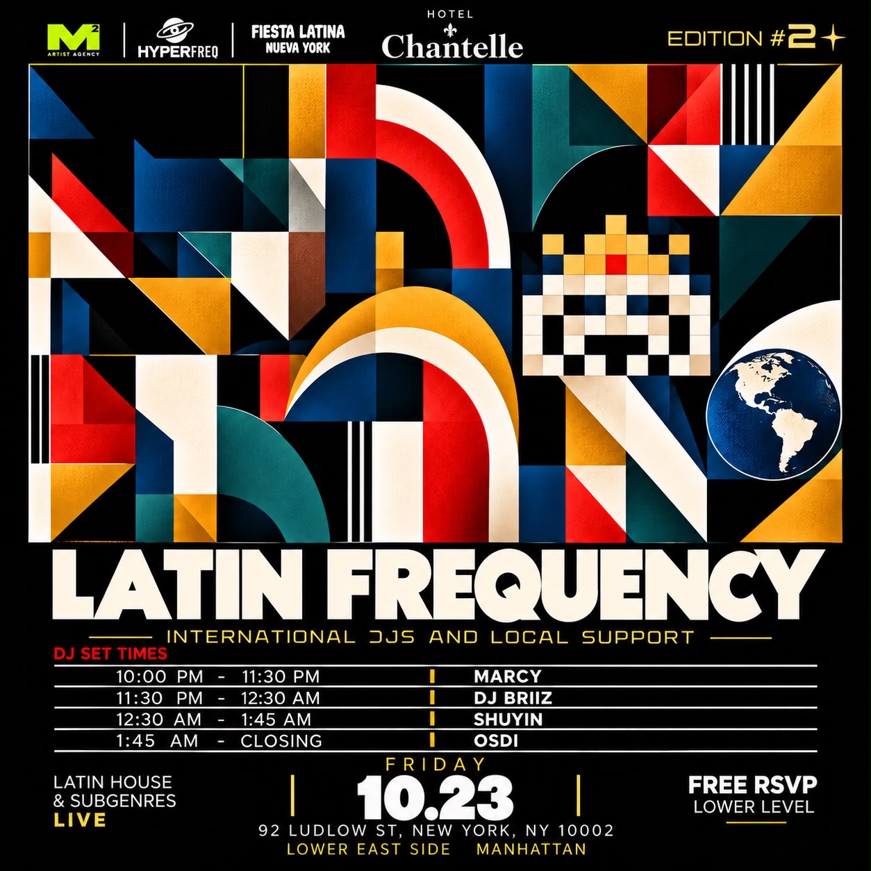 Fri, 10/23: Latin Frequency Vol. 2: Latin House & Underground Music (Fiesta Latina NYC)