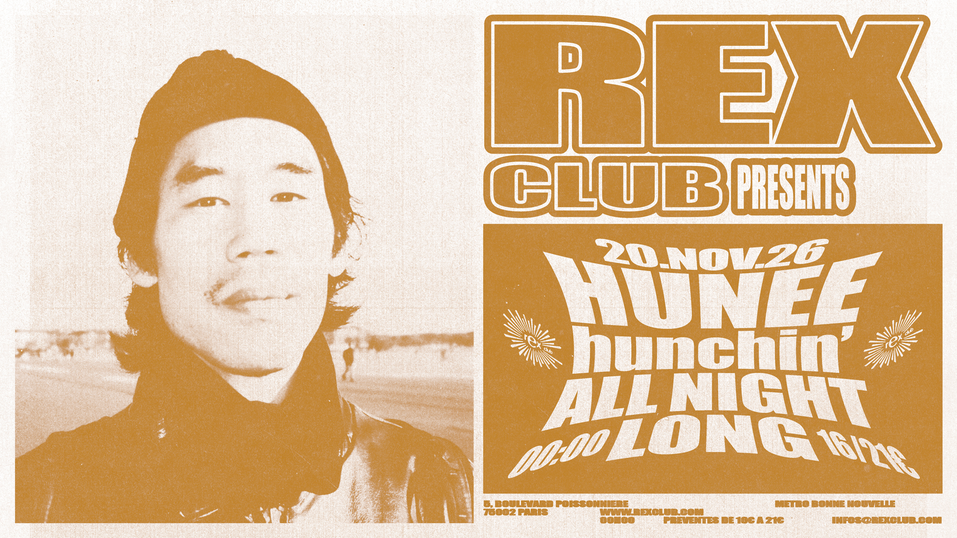 Rex Club presents Hunee - Hunchin' all night long