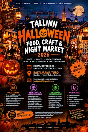 TALLINN HALLOWEEN FOOD, CRAFT & NIGHT MARKET 2026