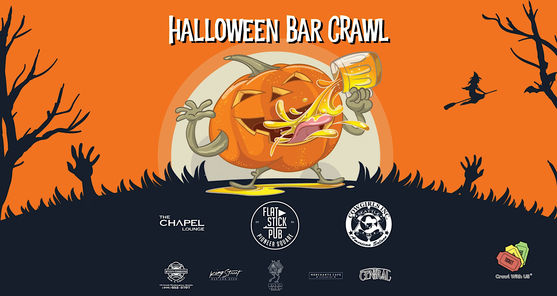Seattle Halloween Bar Crawl 2026