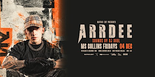 ARRDEE Melbourne 2026 | Hosted at Ms Collins Fridays