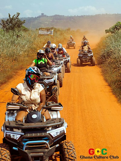 Ghana Culture Club - Aburi Gardens, Quad Bike & Asenema Waterfall Trip