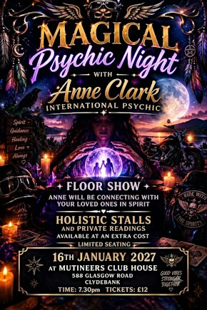 Magical psychic night with Anne Clark