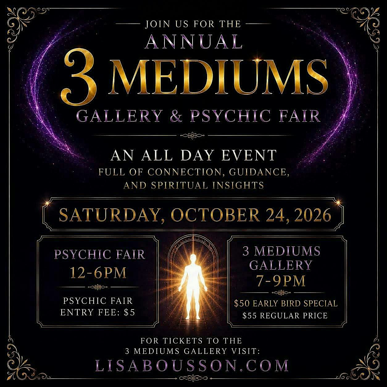 3 MEDIUMS GALLERY & PSYCHIC FAIR