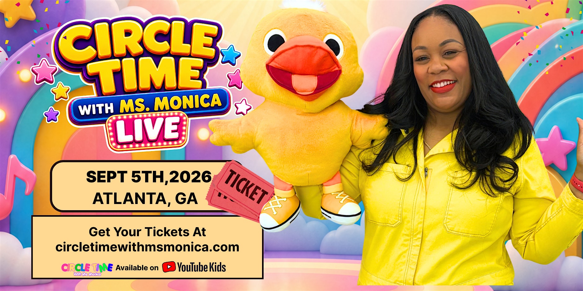 Circle Time with Ms. Monica LIVE SHOW:  ATLANTA, GA