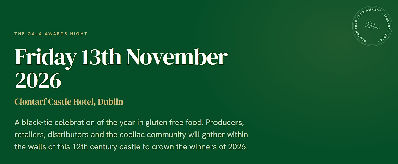 Gluten Free Food Awards Gala Presentation Night 2026