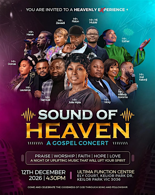 SOUND OF HEAVEN LIVE CONCERT MELBURNE