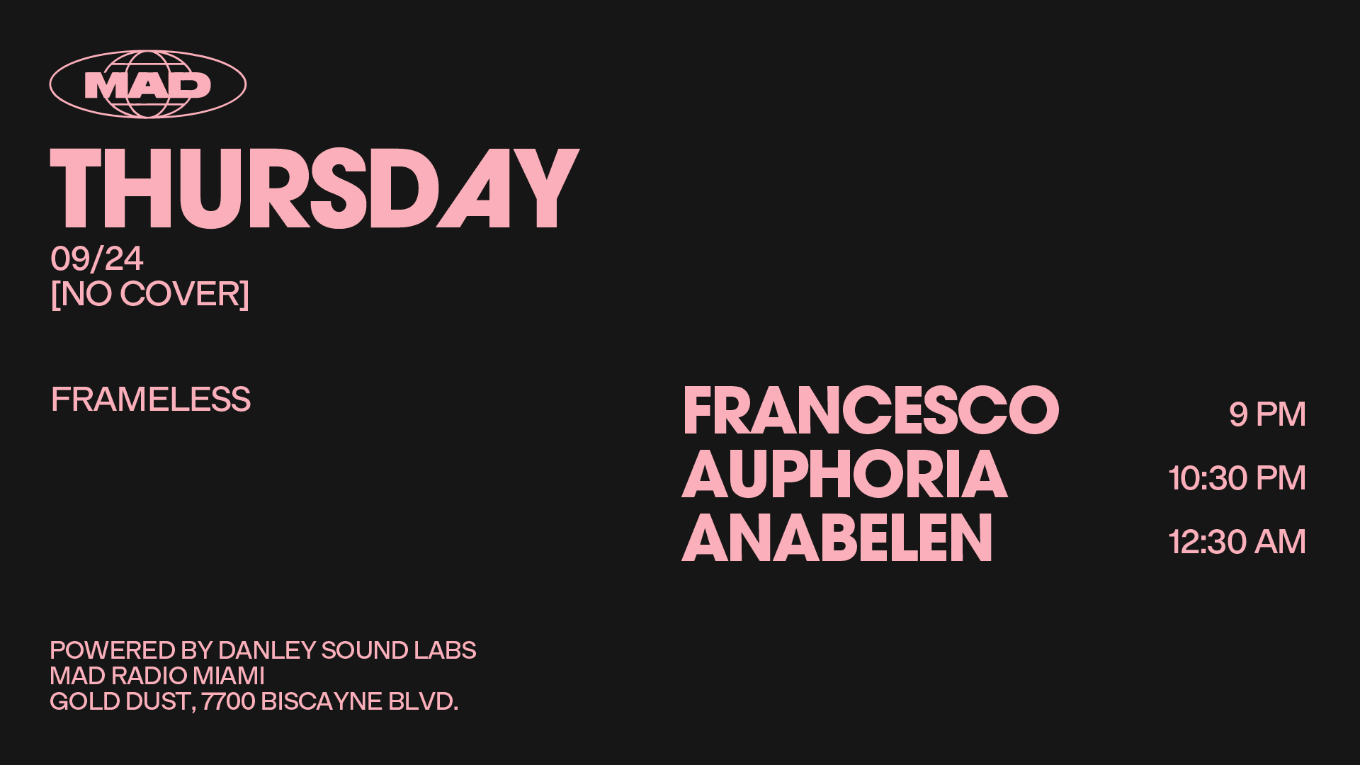 Frameless: Francesco / Auphoria / Anabelen