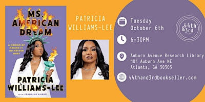 Patricia Williams-Lee (Ms. Pat) Book Discussion and Signing