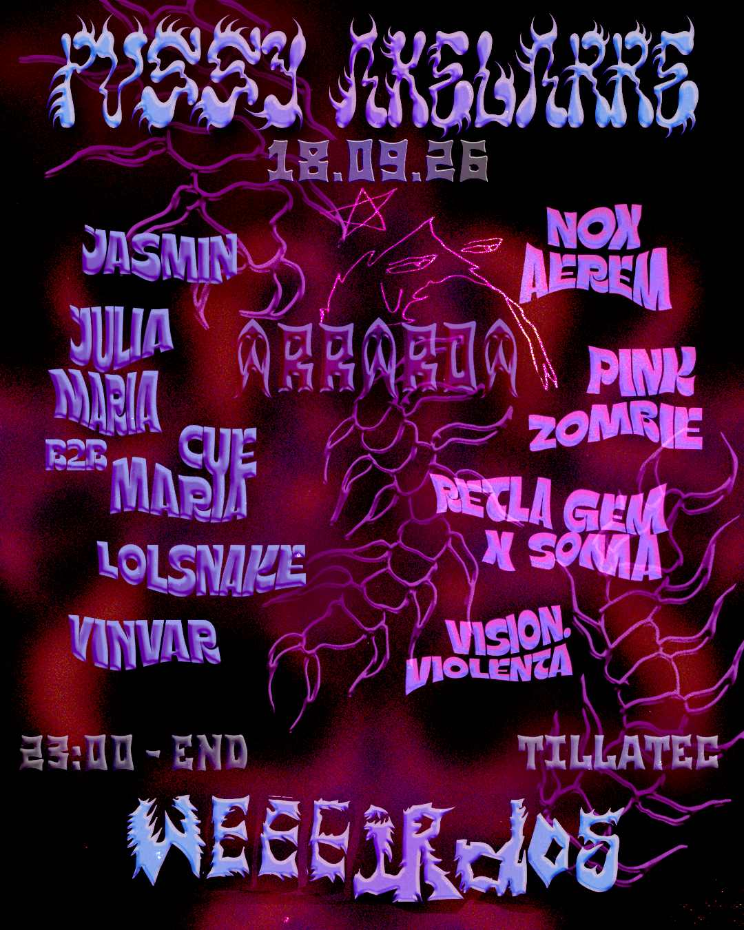 PVSSY AKELLARRE X WEEEIRDOS: ARRAROA