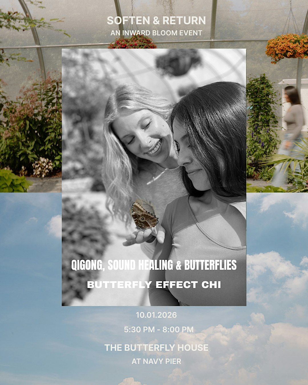 A Women's Gathering with Live Butterflies, Qi Gong & Sound Healing