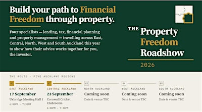 The Property Freedom Roadshow. 2026