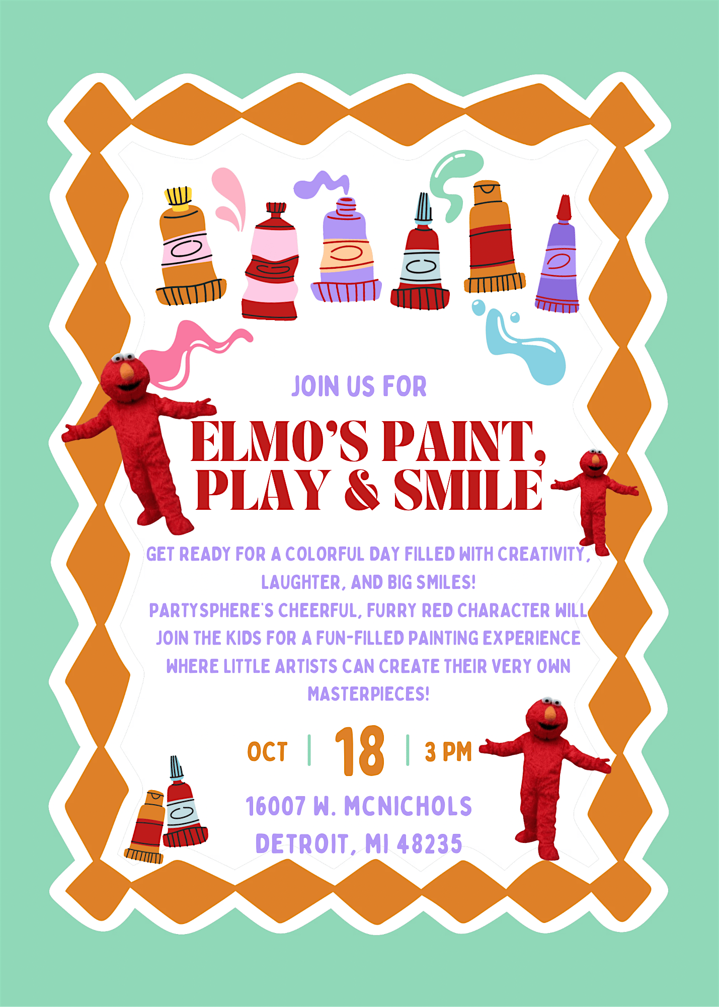 Elmo’s Paint, Play, & Smiles
