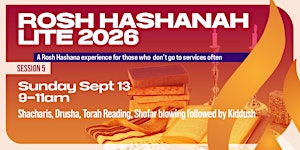Rosh Hashanah Lite - Session #5
