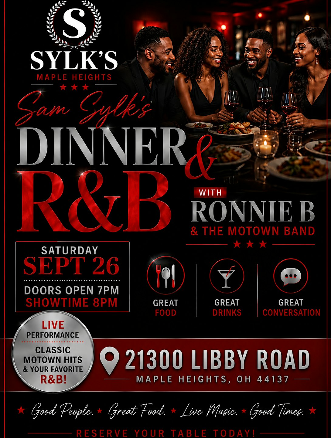 Dinner and R&B with the MoTown Band