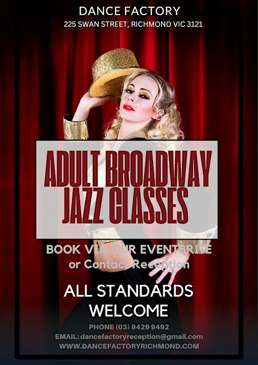 Adult Beg/Inter Broadway Jazz Dance Classes