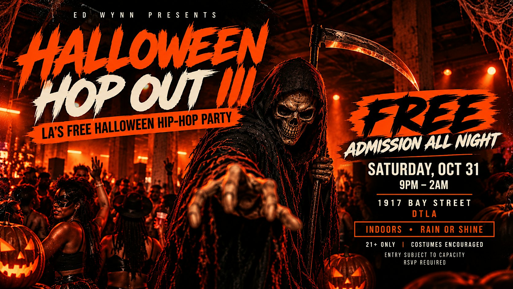 FREE HALLOWEEN HIP-HOP PARTY IN DTLA | HALLOWEEN HOP OUT III
