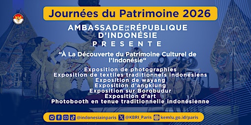 Journées du Patrimoine :  Visite libre de l'Ambassade d'Indonésie à Paris