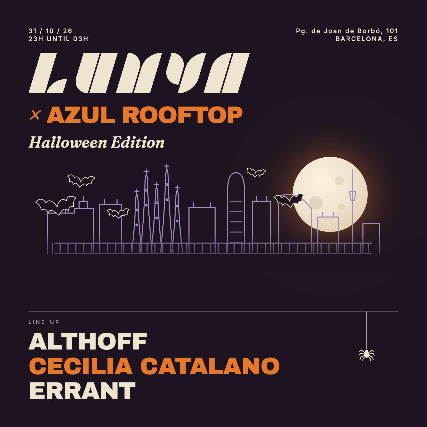 Lumya Halloween at Azul Rooftop