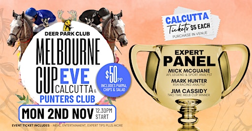 2026 Melbourne Cup Eve Calcutta & Punters Club
