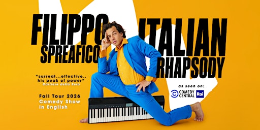 Italian Rhapsody Tour • BRUSSELS • Comedy in English • Filippo Spreafico