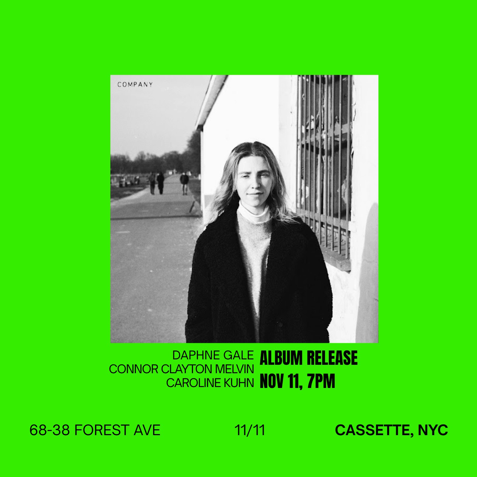 DAPHNE GALE (ALBUM RELEASE), CONNOR CLAYTON MELVIN, CAROLINE KUHN