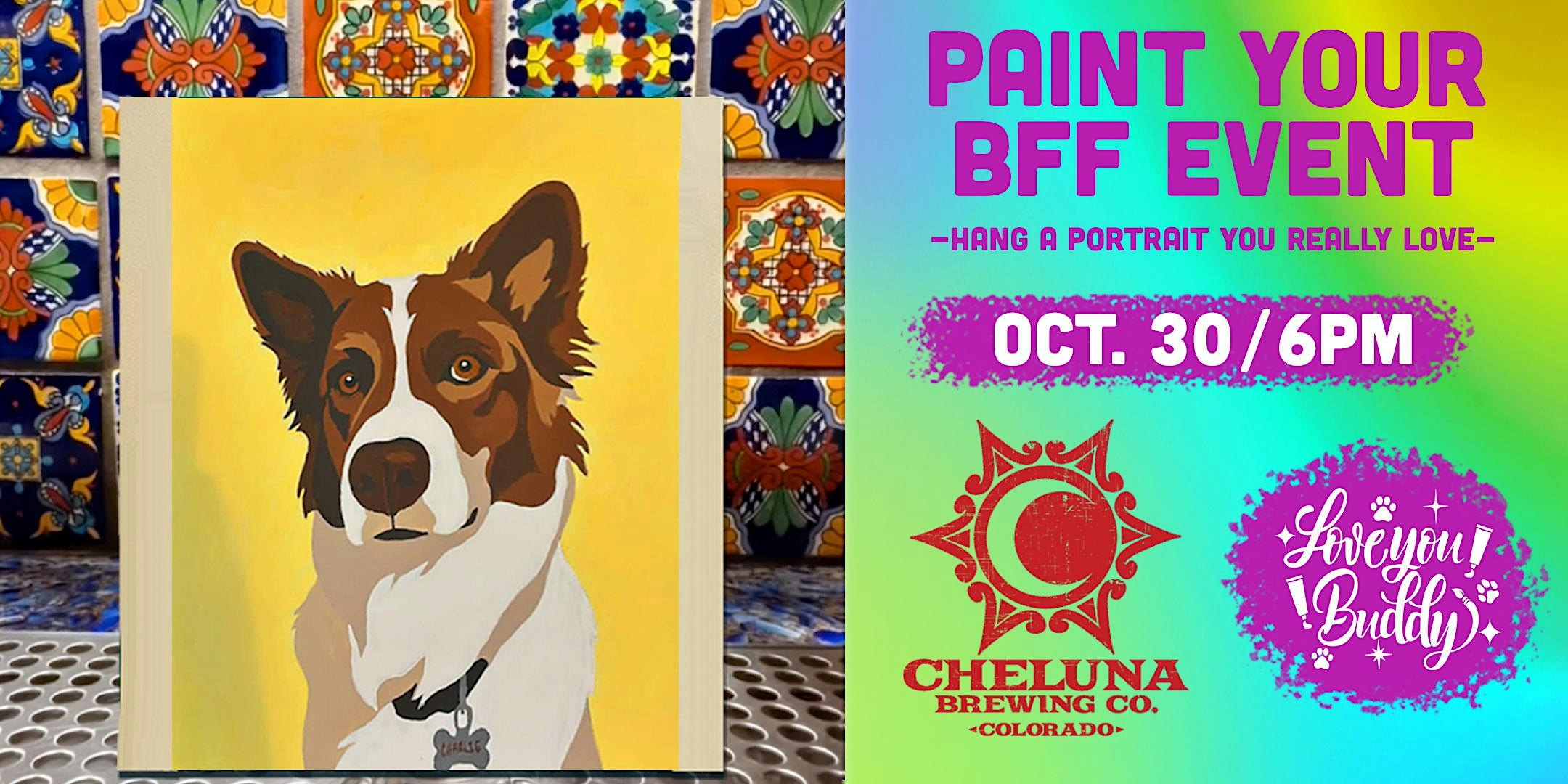 Paint by # of your PET @Cheluna Brewing  w Love You Buddy