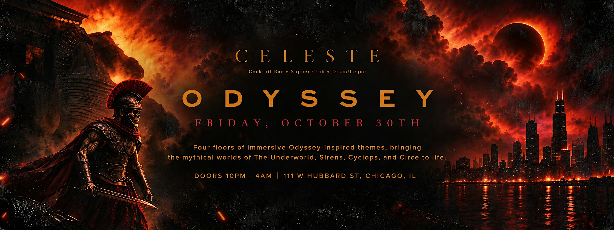 CELESTE HALLOWEEN PARTY: THE ODYSSEY (Friday)