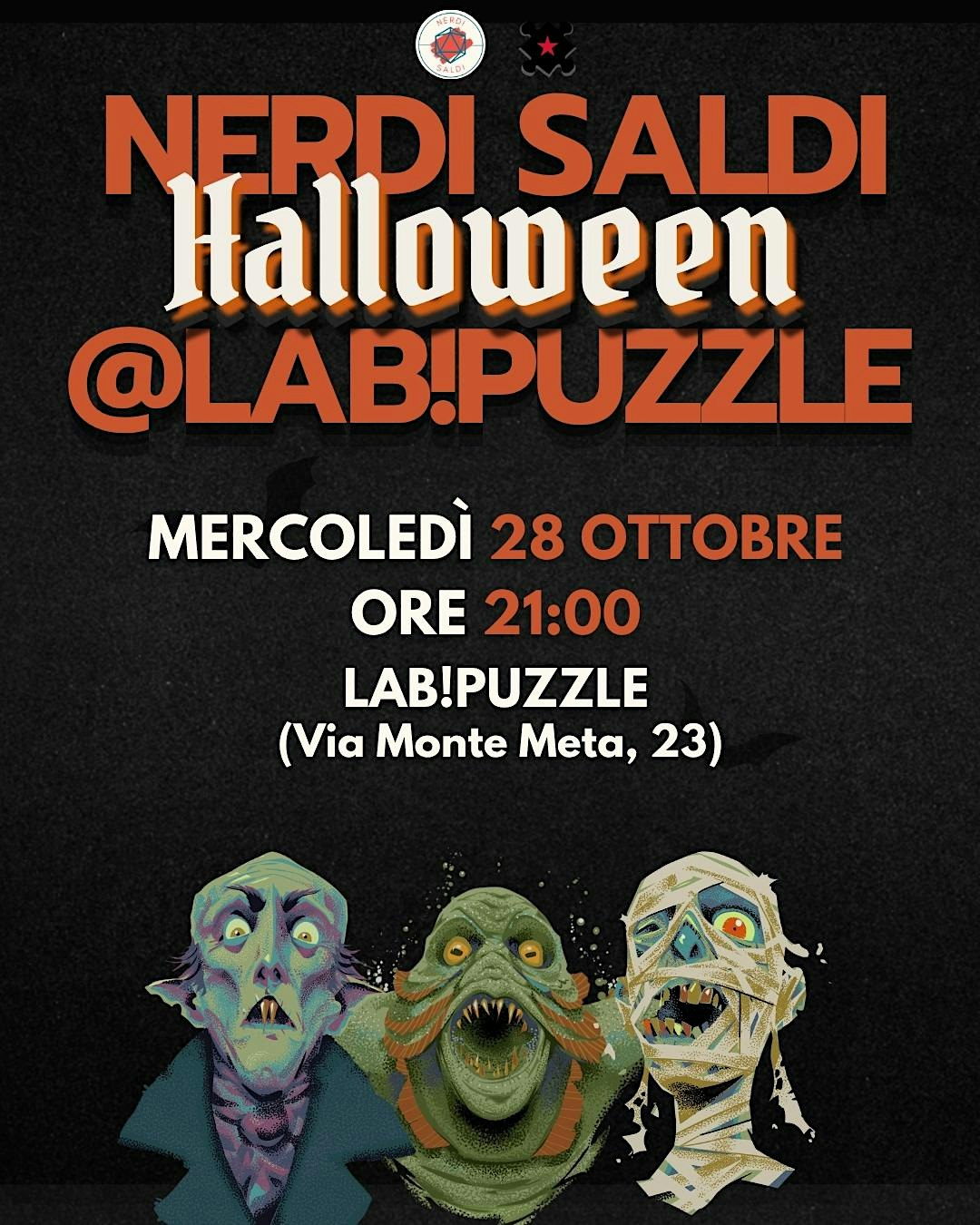 NERDI SALDI  HALLOWEEN @LAB!PUZZLE