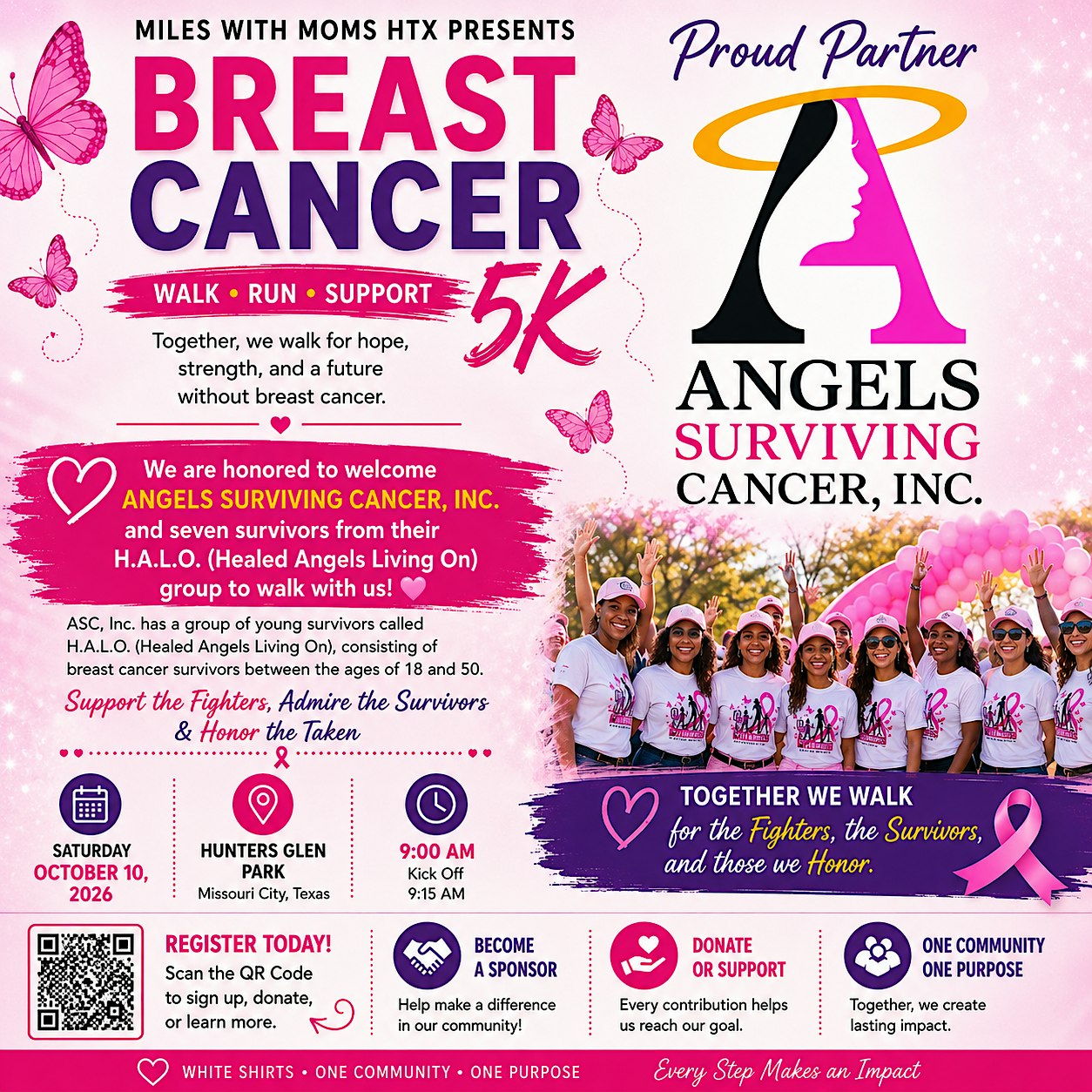 Miles with Moms HTX Breast Cancer Awareness 5K