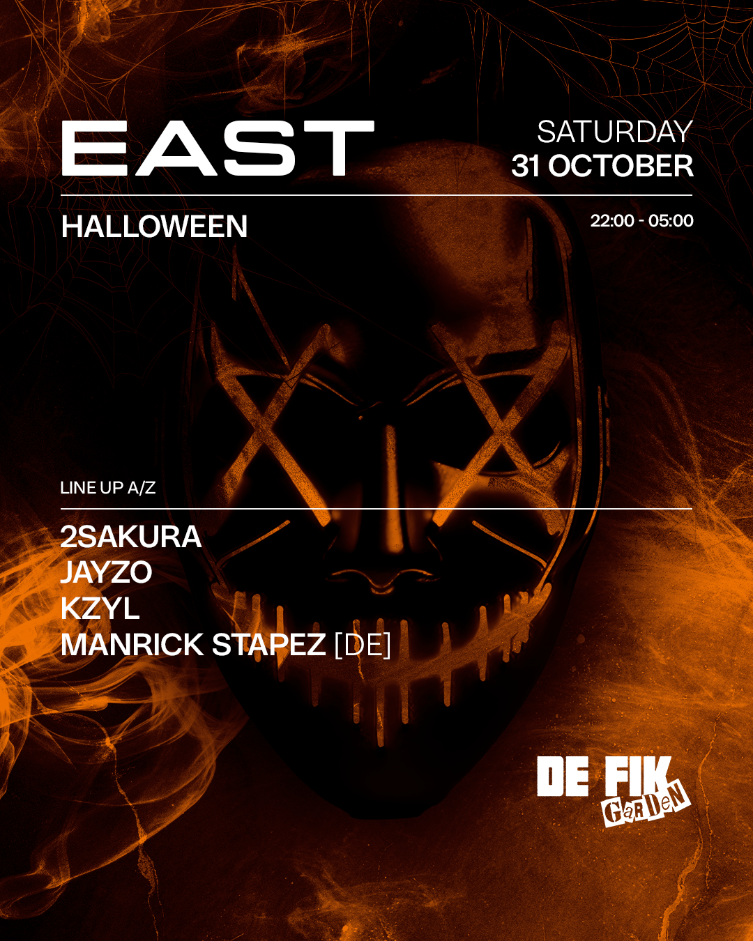 EAST Techno Collective - Halloween Warehouse w/ Manrick Stapez [BCCO]