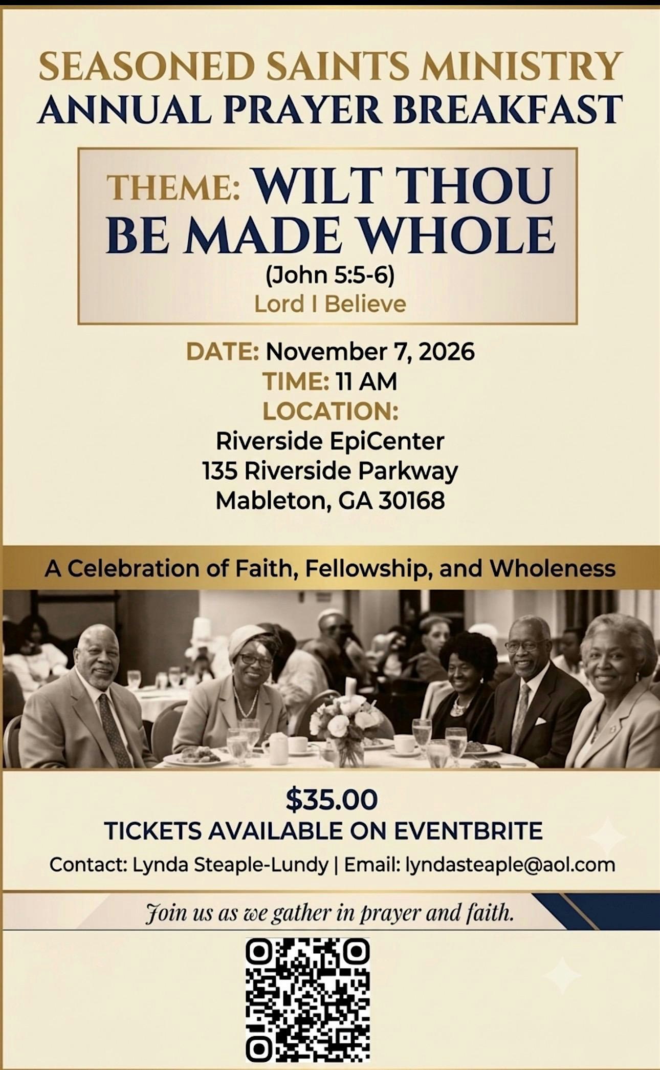 Seasoned Saints Annual Prayer Breakfast