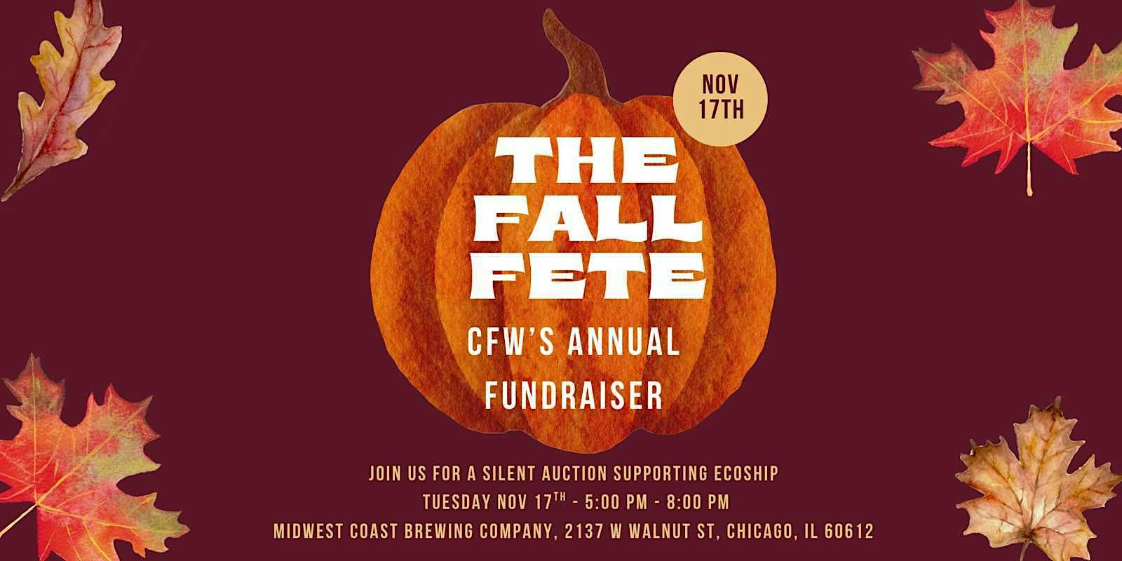 CFW's Annual Fundraiser: Fall Fete at Midwest Coast Brewing Company