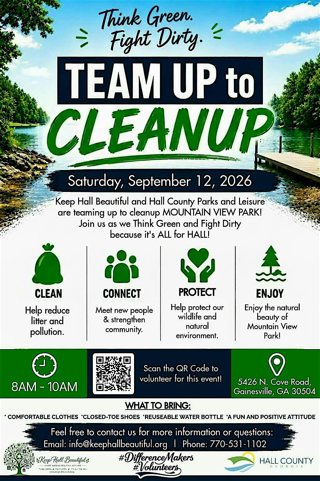 Team Up to Cleanup Mountain View Park