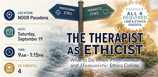 The Therapist as Ethicist: When Professional & Humanistic Ethics Collide