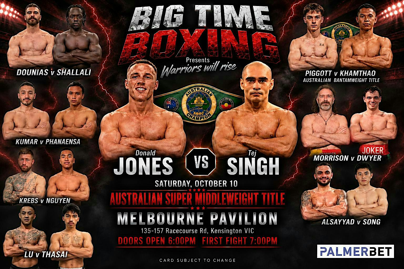 Big Time Boxing Presents Warriors Will Rise