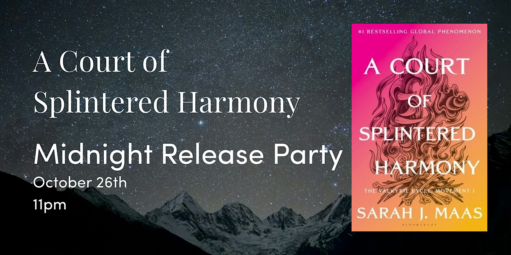 A Court of Splintered Harmony Midnight Release Party!