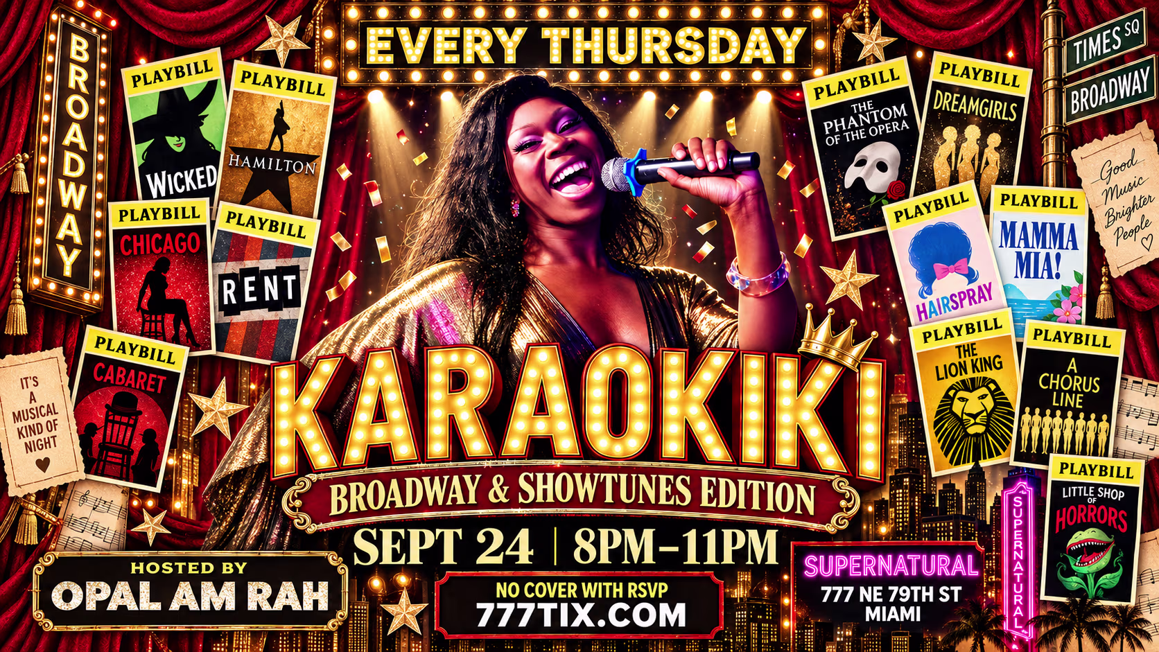 Karaokiki Happy Hour: Broadway + Showtunes Edition