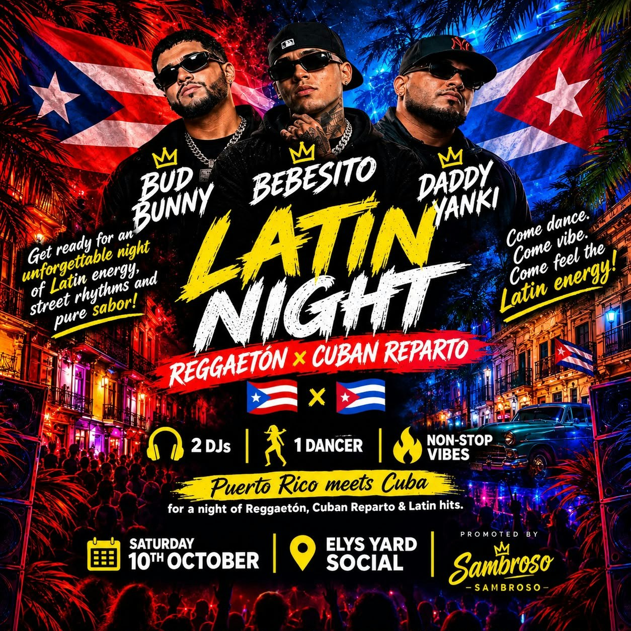 Latin Night - Reggeaton x Cuban Reparto