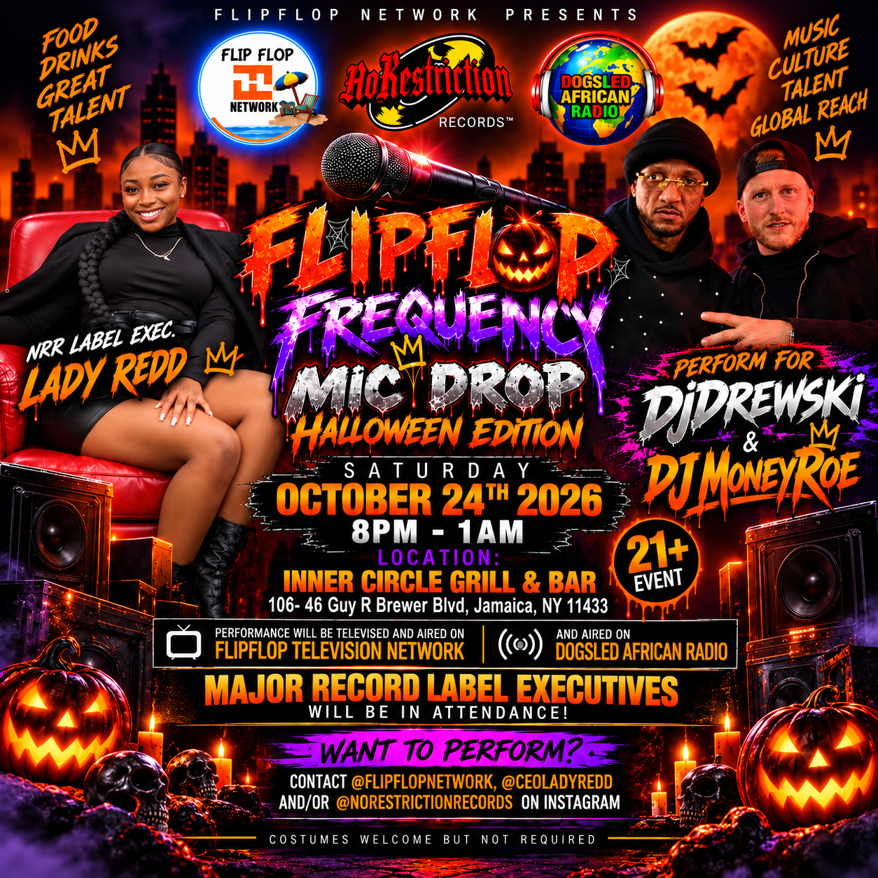 FlipFlop Frequency Mic Drop: Halloween Edition